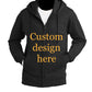 Zip up custom hoodie